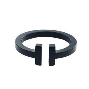 TIFFANY Square Ring Stainless Steel Black
